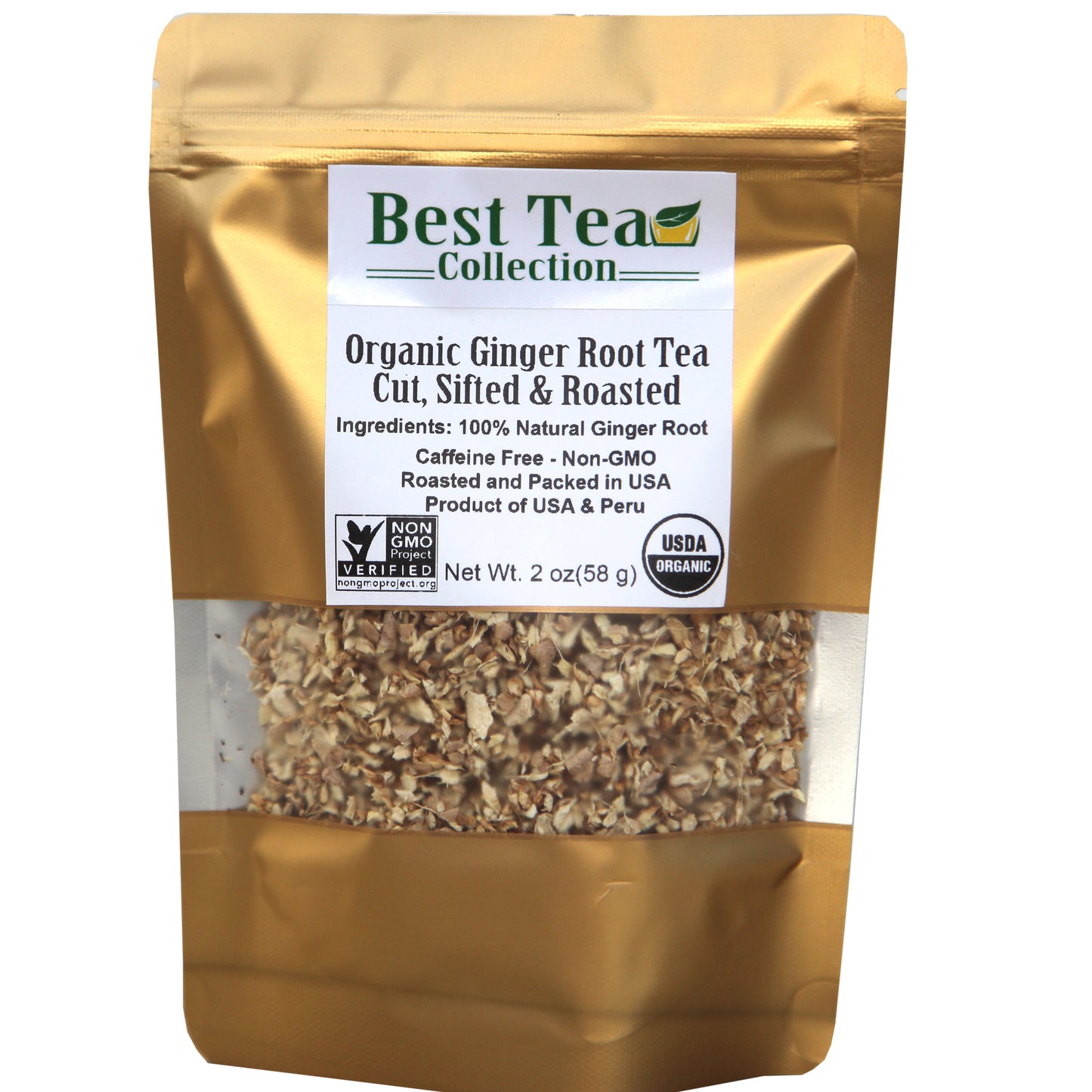 Organic Ginger Root Tea Cut and Sifted Product Of USA