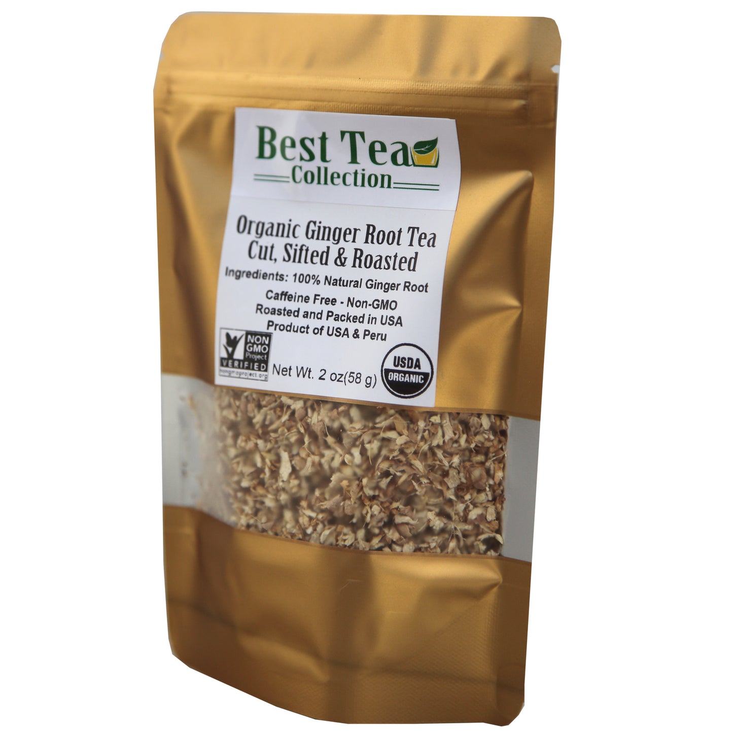 Organic Ginger Root Tea Cut and Sifted Product Of USA