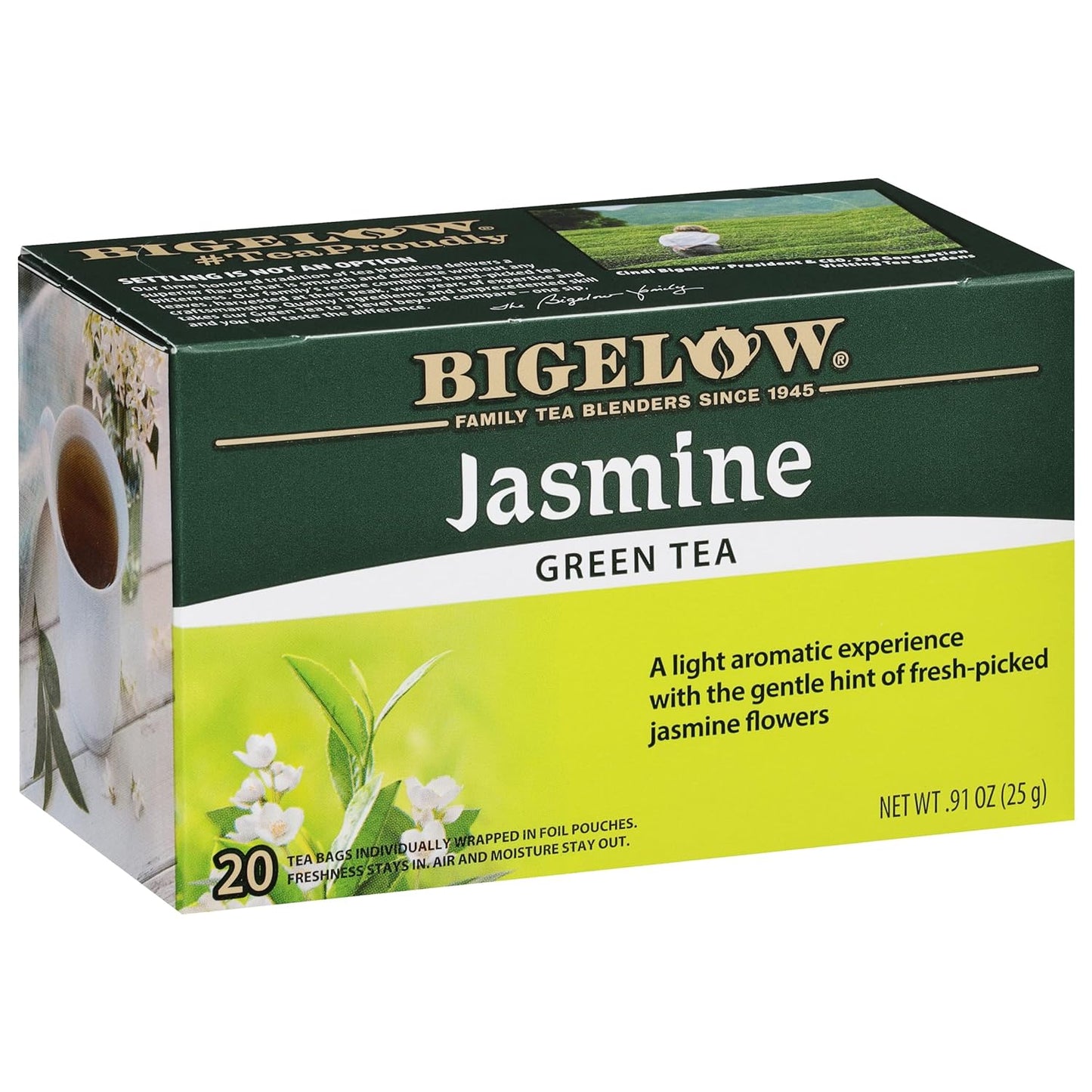 Bigelow Tea Jasmine Green Tea 20 Count Box